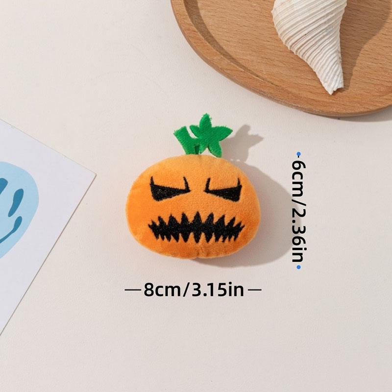 Тыква Хэллоуин куклы большая тыква лицо призрака моделирование Хэллоуин кошка игрушки с пищалкой износостойкие для прорезывания зубов