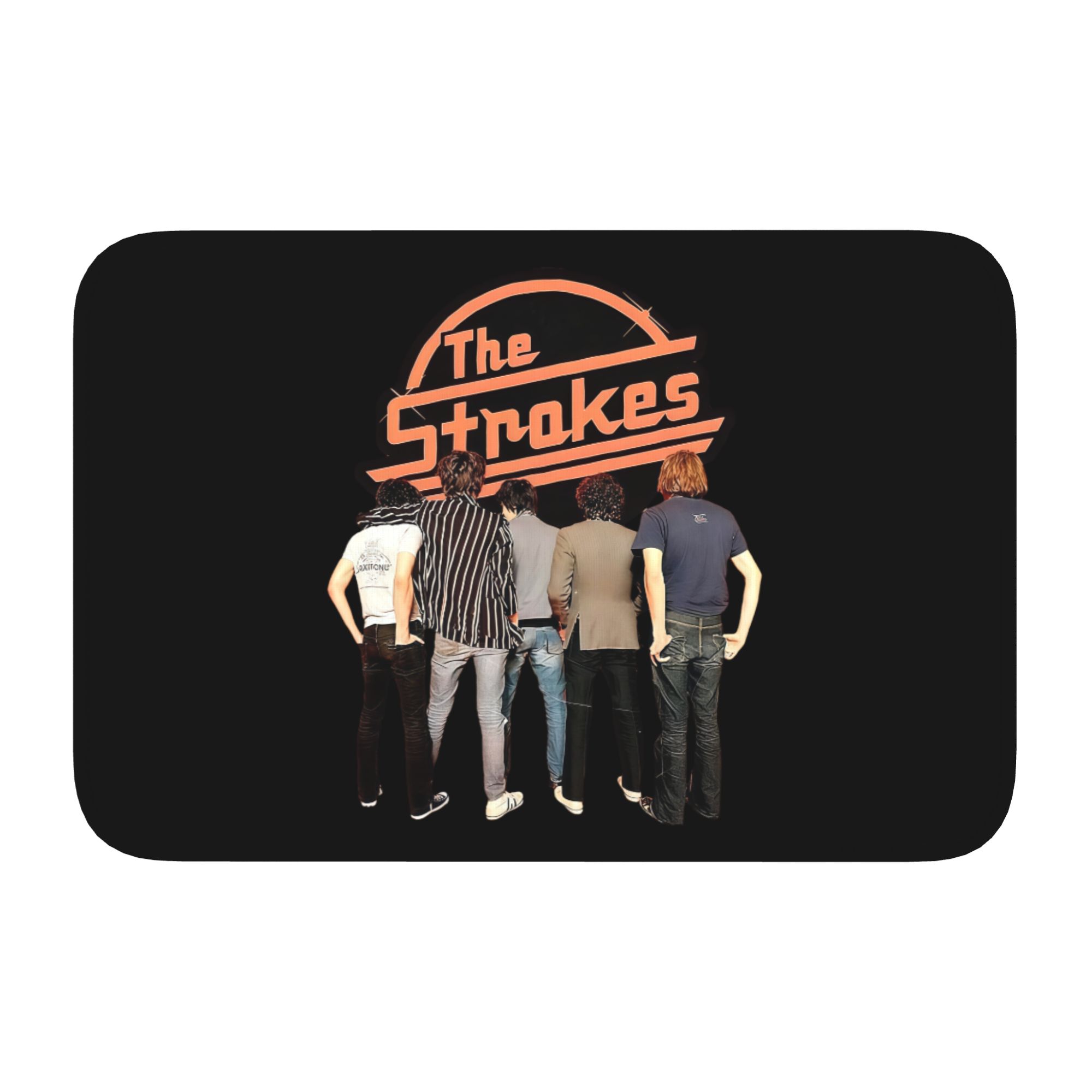 Op maat Gemaakte Amerikaanse Rockband The Strokes Deurmat Antislip Badkamer Keukenmat Tuin Garage Deur Vloer Entree Tapijt Vloerkleed 40cm x 60cm