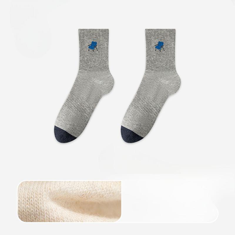 Male Spring and Autumn New Cotton Anti Bacteria Anti Pilling Sport Tube Socks