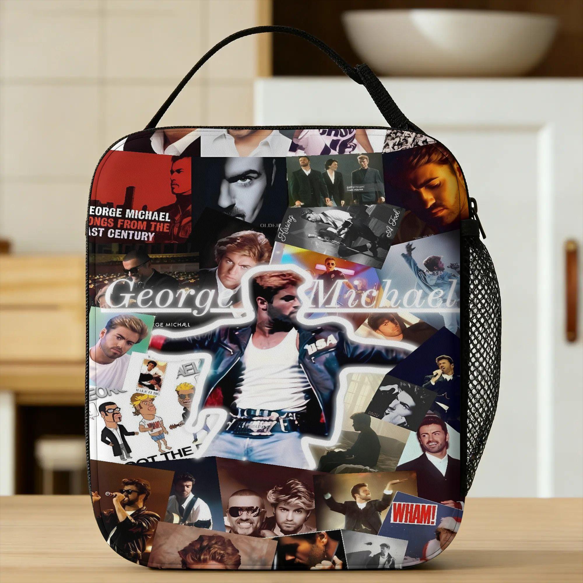 George Michael Lunch Bag Portable Lunch Box Child School Print Cooler Bag Leisure Oxford Tote Food Bags One Size