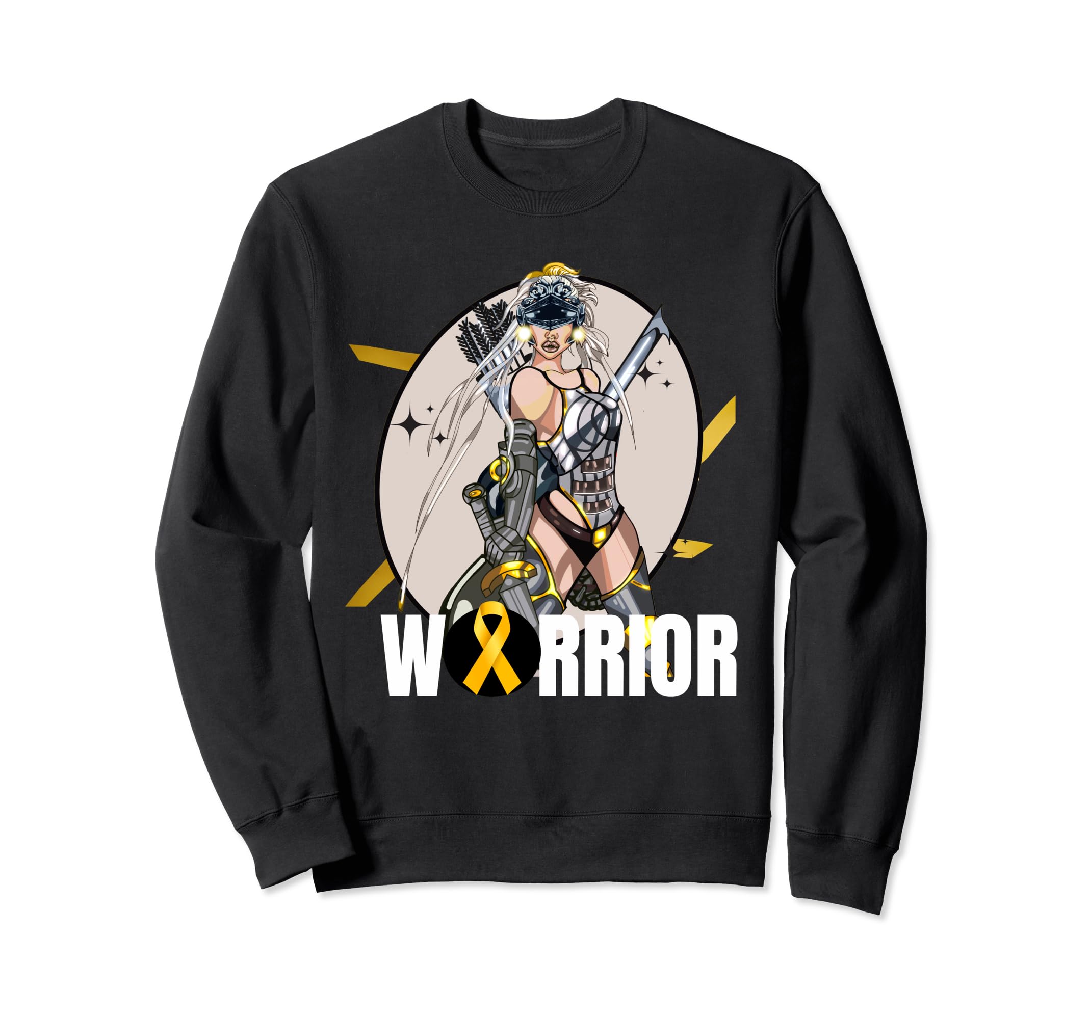 

Endo Shoji Warrior Endometriosis Awareness Month Yellow Ribbon Sweatshirt
