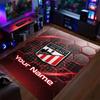 Crystal Velvet Rug Athletic Bilbao FC Print Custom Name Text Floor Mat Home Decor