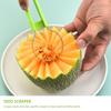 Ensemble 3 en 1 Cuillère à melon à fruits Facile à nettoyer Outil de sculpture de fruits Accessoires de cuisine