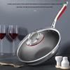 KBH 30cm 316L Stainless Steel Honeycomb Non-Stick Wok