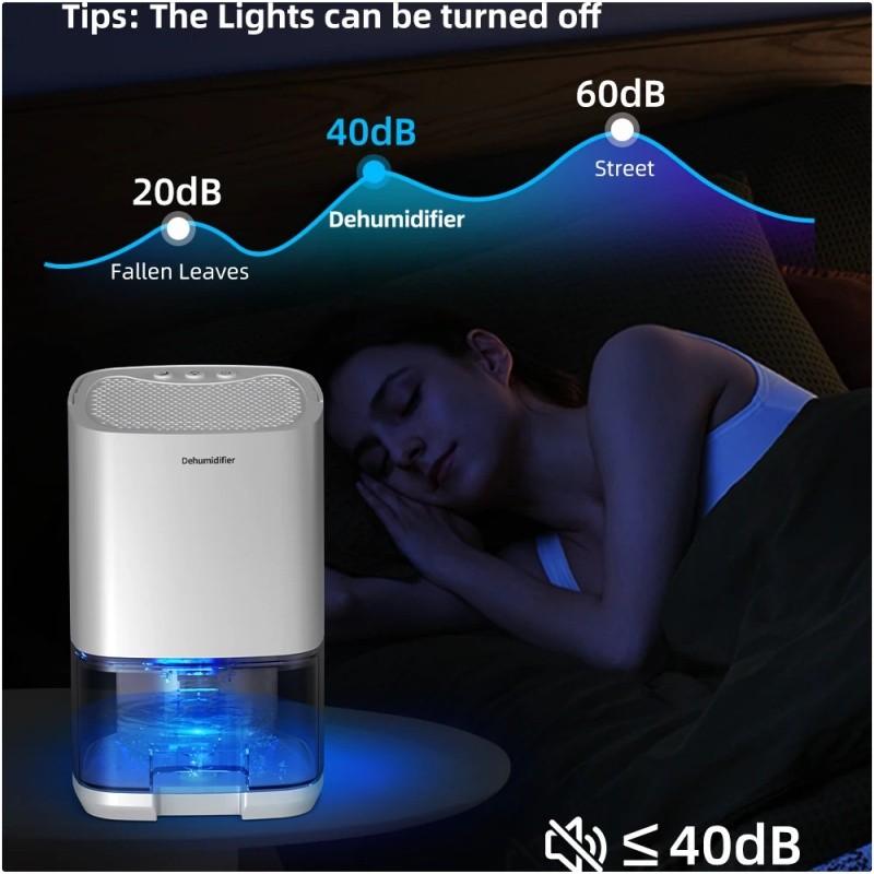Tragbarer Smart Luftentfeuchter für Zuhause/Büro LED-Anzeige Luftreiniger Beseitigt Feuchtigkeit Schimmel und Feuchtigkeit Ausrüstung