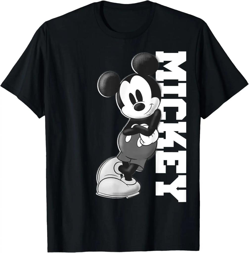 New Disney Mickey and Friends Mickey Mouse Lean Fashion Casual T-Shirt S-4XL Four Seasons