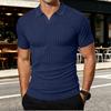 Men's Casual Short Sleeve T-Shirt with Collar, Breathable Shirt for Summer Everyday Wear