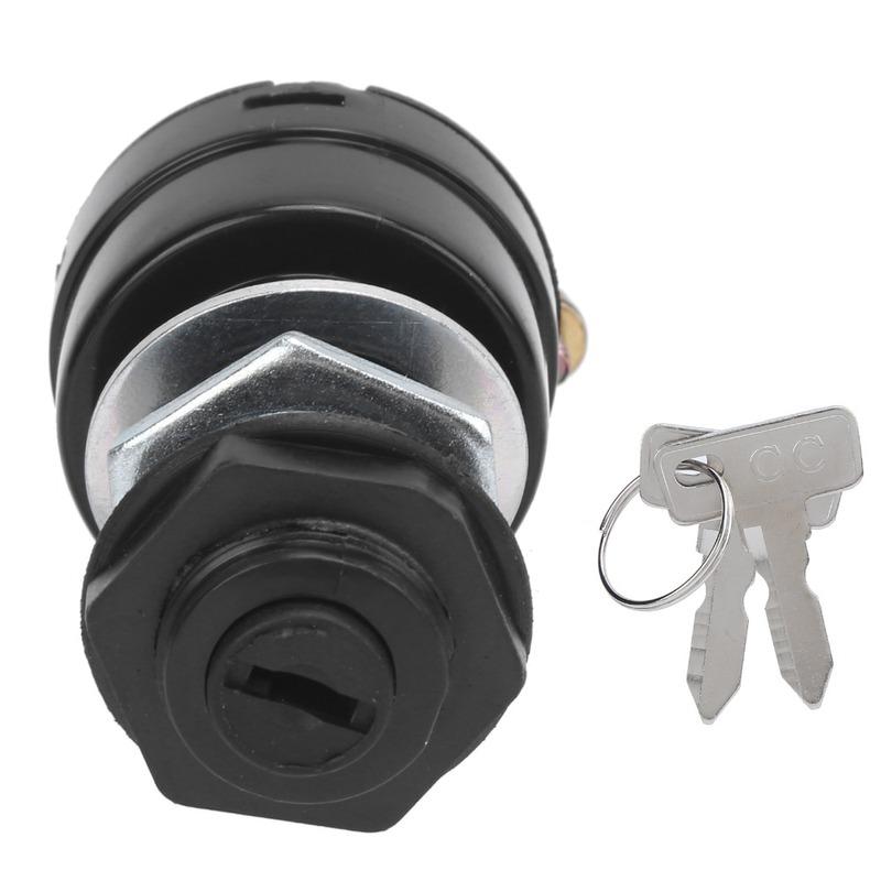 101826201 1012505 Ignition Key Switch 36V - 48V 2-PIN Starter Switch with 2 Keys Ignition Switch for Club Car DS 1996up Electric