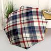 1 ks Automatický skládací deštník se vzorem Tartan - Přenosný skládací design s 8 žebry, Odolný plastový a železný rám, Neformální venkovní doplněk