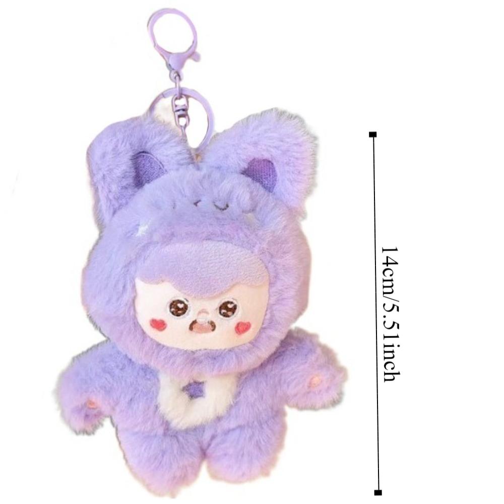 Soft Anime Doll Pendant Plushies Doll Bear Plush Keychain Bee Plush Coin Purse  Home Party Decor