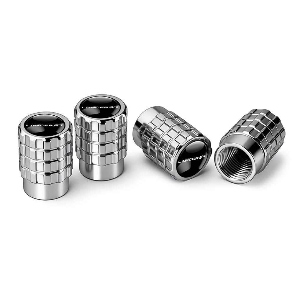 cxzbfh1 4PCS Car Tire Valve Caps Auto Accessories For Mitsubishi Pajero ASX I200 Outlander Phev Lancer Space Star Colt CZ3 Montero Evo