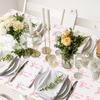 Oudain 3 Pcs Pink Bow Table Cloth 54 x 108 Inch Coquette Bow Table Cover Rectangle Pink Tablecloth Disposable Tablecovers Coquette Party Decorations