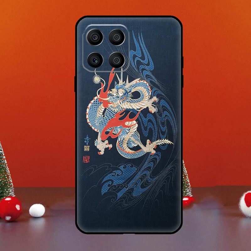 Japanese Dragon Style For Samsung Galaxy M06 M16 M14 M34 M54 M11 M21 M31 M13 M33 M35 M53 M55 M15 M12 M32 M52 Case