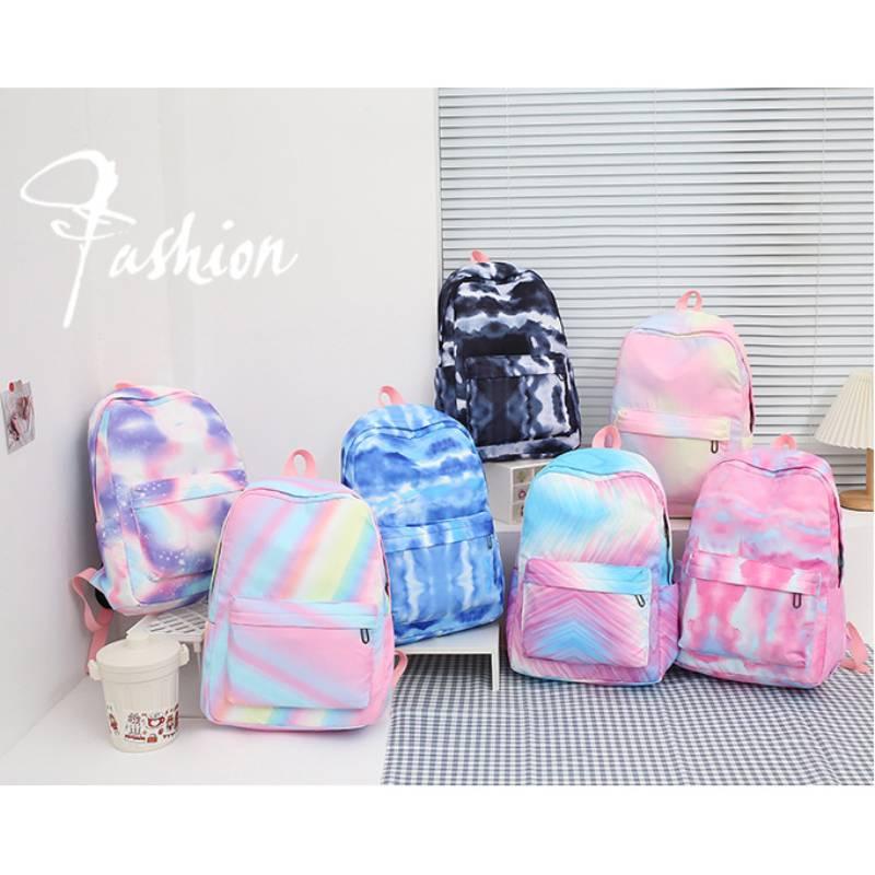Stylish And Durable Nylon Backpack Set 3 Piece School Bag Lunch Bag And Pencil Case Unisex Design