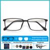 Fashion Custom Optics Myopia Eyeglass New TR90 Vintage Square Frame Anti Blue Light Photochromic Prescription Hyperopia Glasses