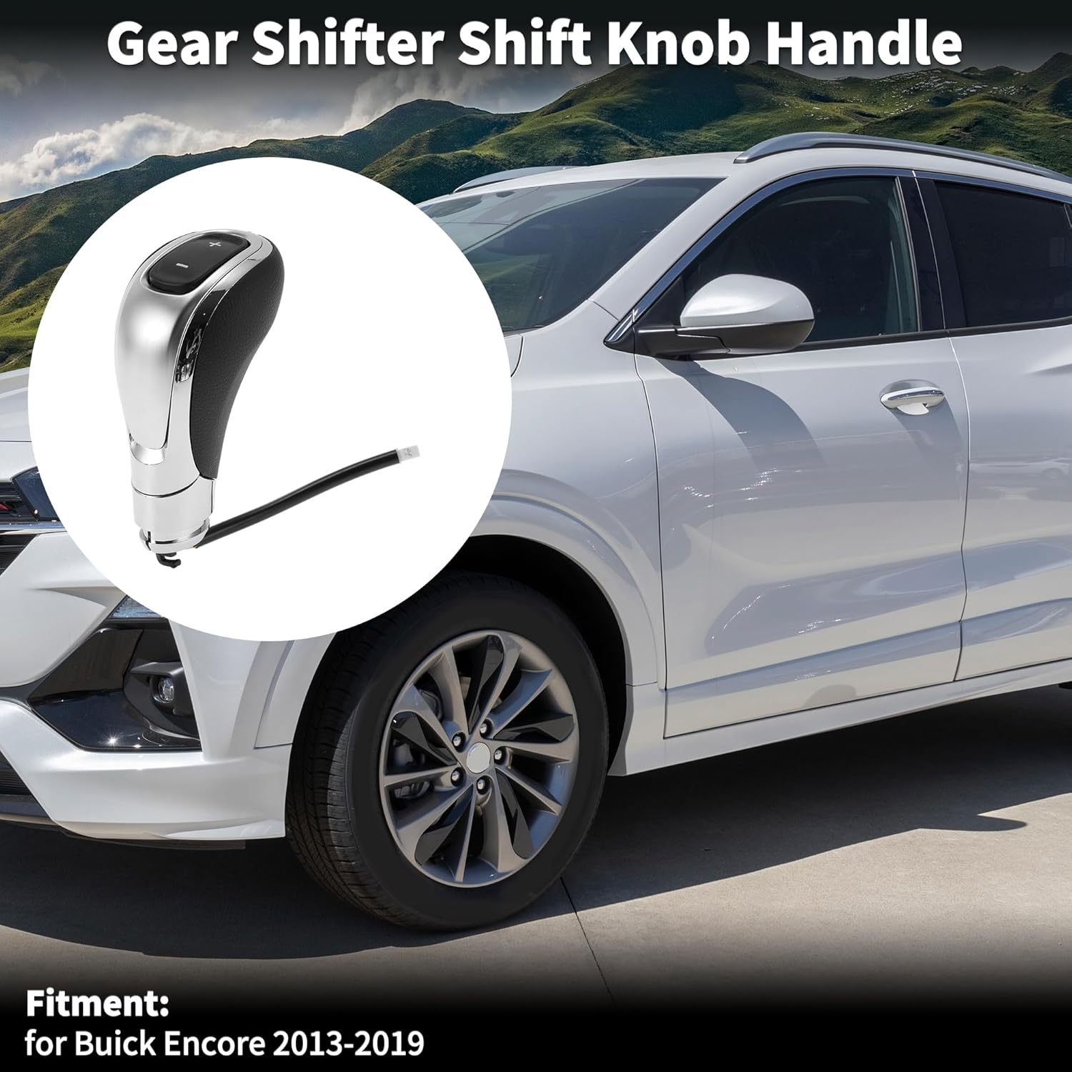 Automatic Gear Shift Knob Handle for Buick Encore 2013-2019 No.2277550 Shift Gear Lever Knob Gearstick Gaiter Boot Cover Plastic