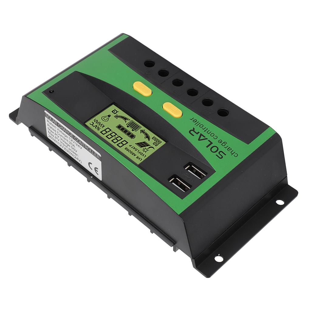12V 24V Solarladeregler LCD-Anzeige PV Straßenleuchte Laderegler für Stromerzeugungssystem