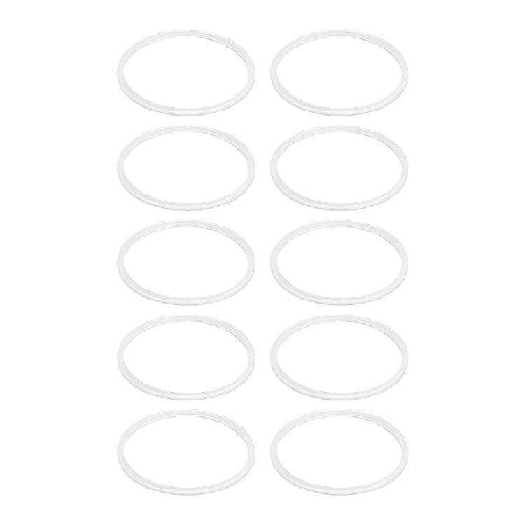

10 Piece Flexible Sealing Gaskets Works With 15oz Water Bottle White Silicone O-Rings Bottle Lid Replacement Accessories 1