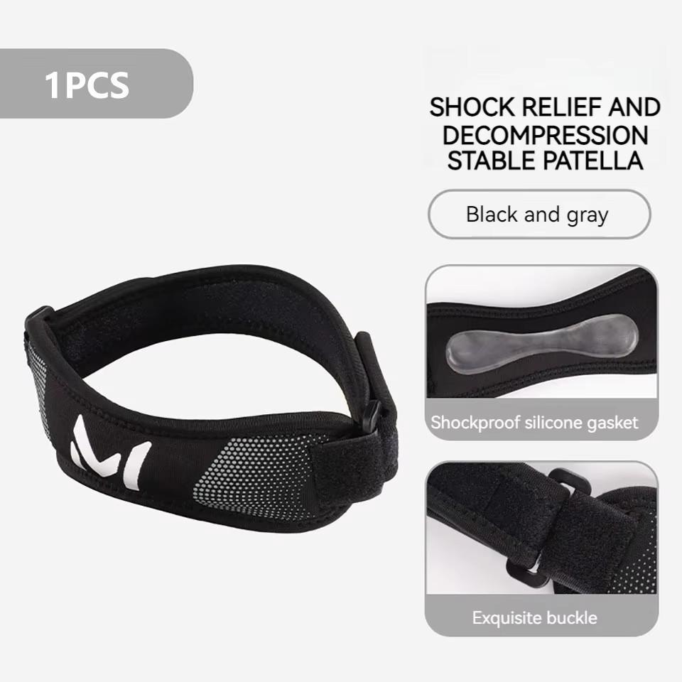 Loogdeel 1Pcs Patella Knee Strap Brace Adjustable Knee Patellar Tendon Stabilizer Support Band For Soccer Basketball Running