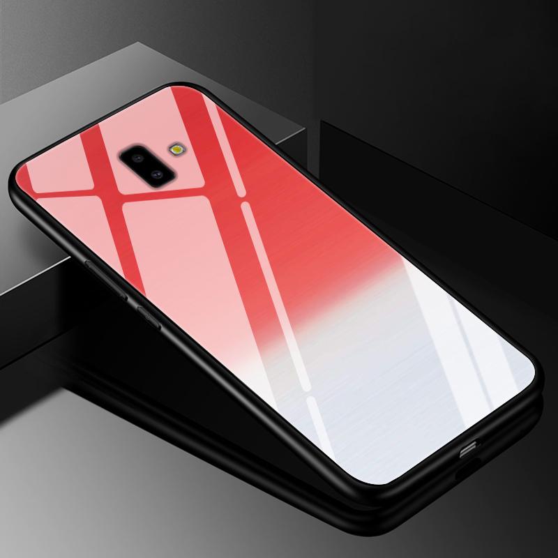 For Samsung J6 2018 Case Cover Tempered Glass Cases for Samsung Galaxy J4 J6 Plus 2018 J8 J7 J730 2017 Prime Hard Back Bumper J6