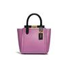 Troupe 16 Color Block Leather Tote Bag Women Tote Pink Purple 79293-B4PF9
