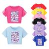 5632 Kids Girls Lily Lovebraids Print Slim Fit Short T-Shirt