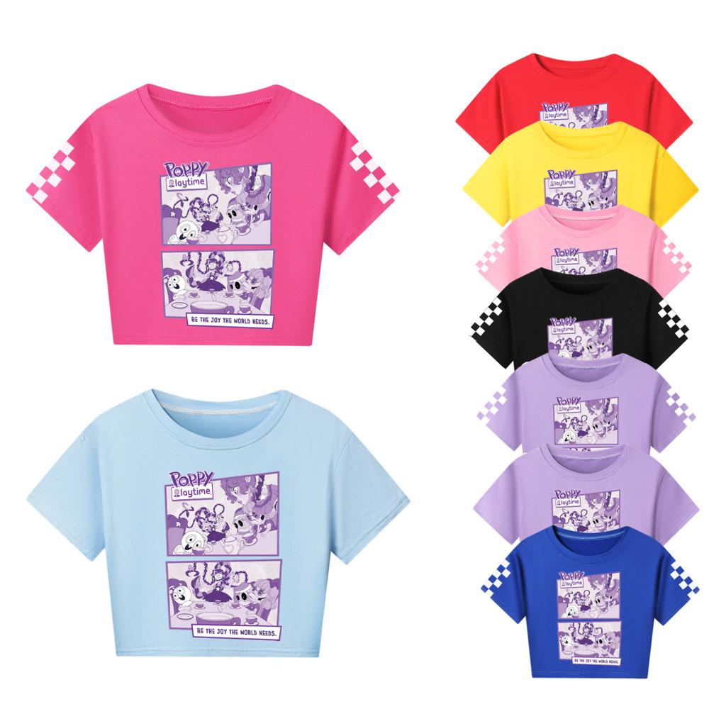 5632 Kids Girls Lily Lovebraids Print Slim Fit Short T-Shirt