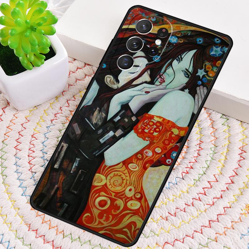 Kiss by Gustav Klimt Silicone Phone Case For Samsung Galaxy note 10 pro S26 S25 S24 S23 S22 S21 Plus S25Ultra Capa Cover