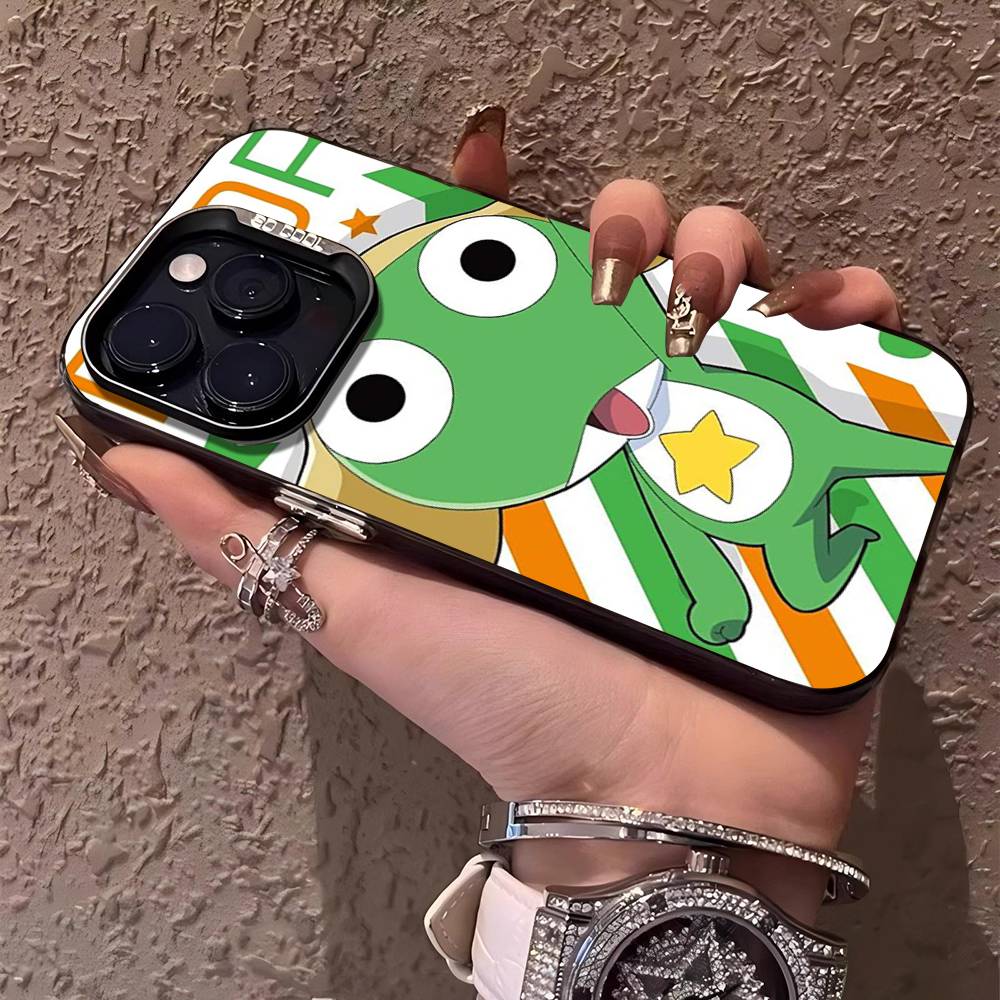 Keroro Frog Cool Gunsou Sergeant Phone Case For IPhone 17 16 15 14 13 12 11 Pro MAX Matte Shockproof Back Anti Fall Matte Cover