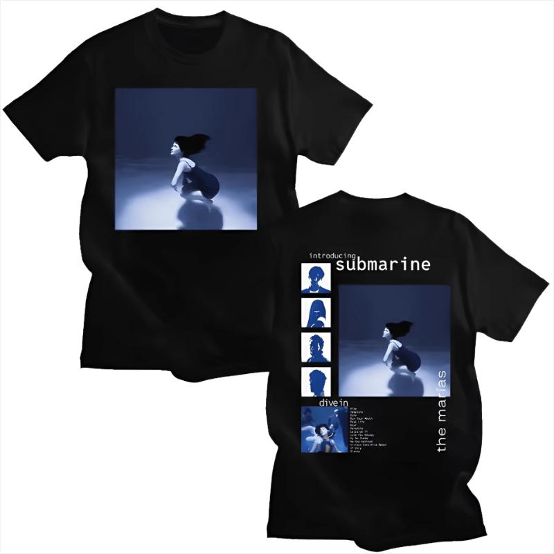 Mariaas Submarine SpringSummer 2026 Bestselling Album Trendy Unisex Pure Cotton Breathable TShirt streetwear S