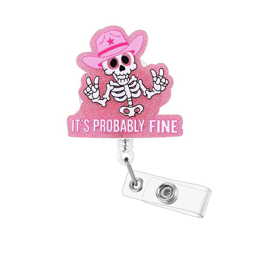 Unisex ID Name Cards Holders Retractable Badge Reel Cartoon Hospital Medical Icons Lovely Nurse Doctor Clip Brooches Keychains