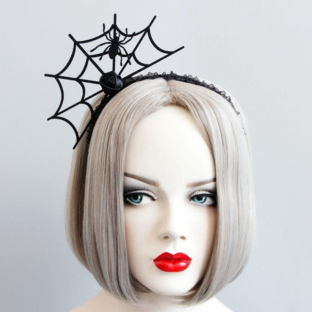Headpiece Halloween Headband Spider Witch Hat Hairband Novelty Halloween Mask  Photo Props
