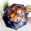 Animal  pattern, automatic folding umbrella, portable and foldable design, 8 ribs, a Christmas or birthday gift.