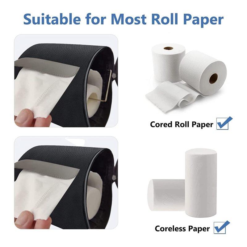 A25F-Cat-Proof Waterproof Toilet Paper Holder Hanging Tissue Holder Roll Paper Case Cover Portable Storage Bag