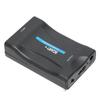 SCART to HighDefinition Multimedia Interface Converter 1080p 20p Output for o Video(Black )
