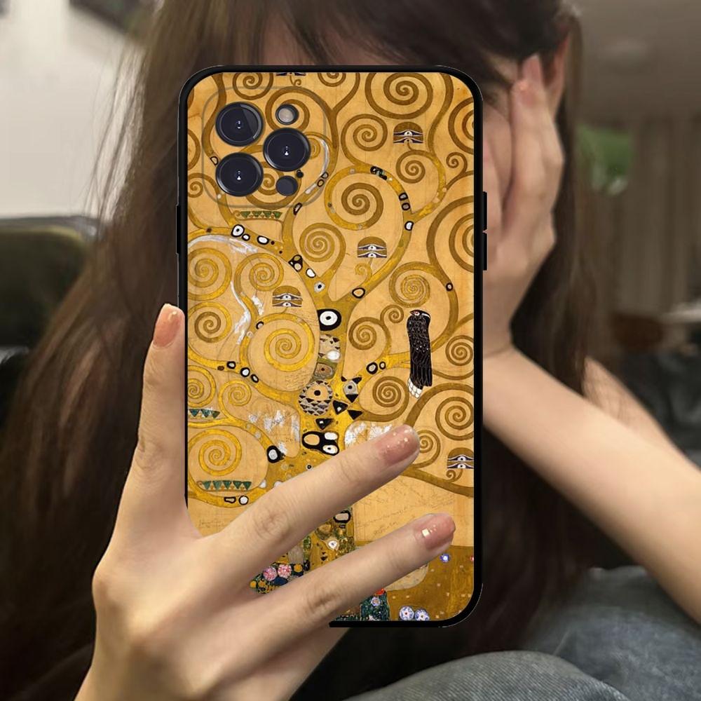 Gustav Klimt Portraits Phone Case For IPhone 16 15 14 13 12 Mini 11 Pro XS Max X XR SE 6 7 8 Plus Soft Silicone Cover
