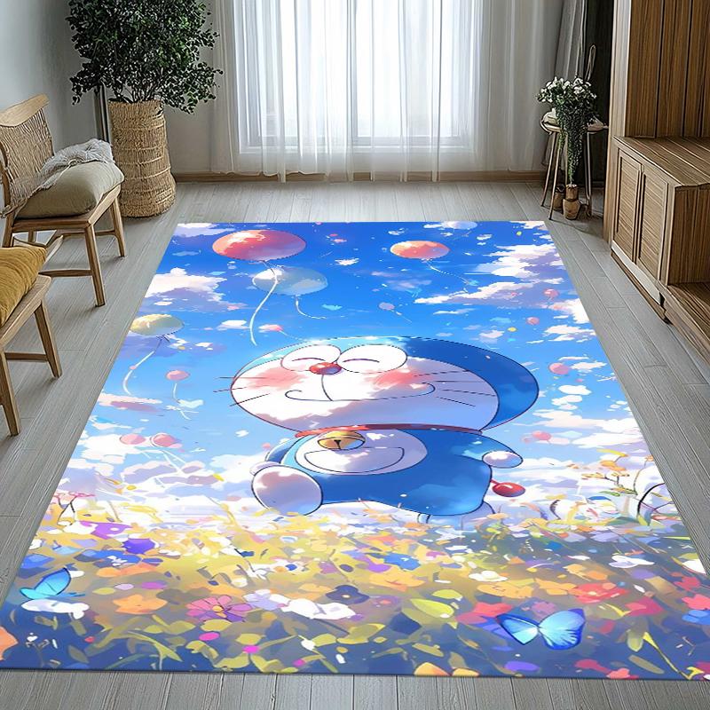 Dream Doraemon Cartoon Living Room Non-Slip Area Rug Soft Carpet for Bedroom Kids Playroom Sofa,Home Decor Doormat Gift 40x60cm