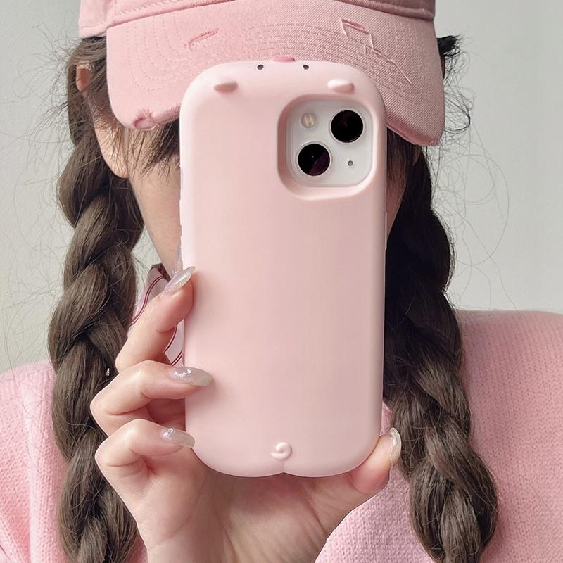 Cute 3D Pink Pig Soft Silicone Case For For Iphone 16 17 Pro Max 1 14 13 12 Pro Max Cartoon Piggy Phone Cover