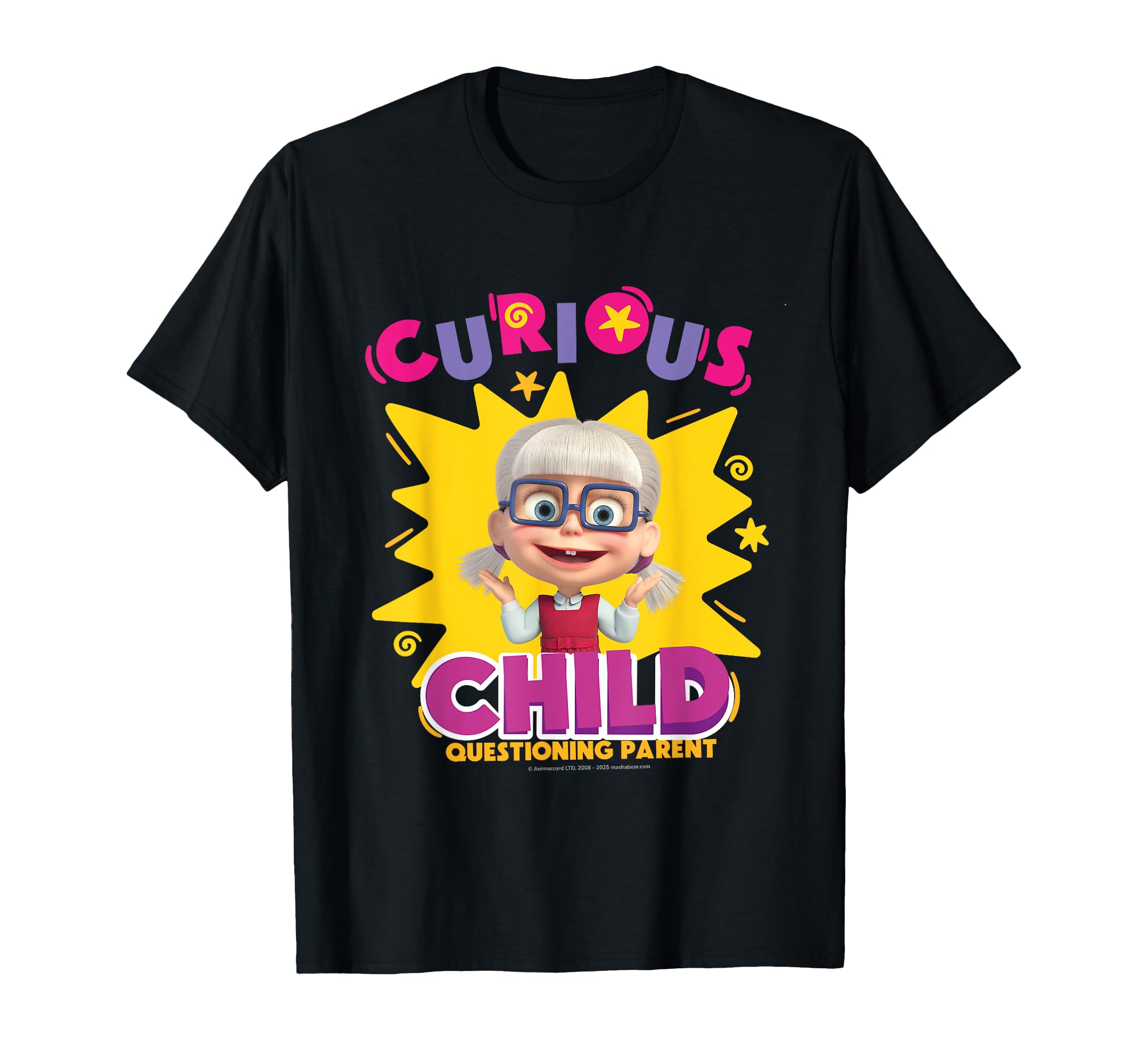 Curious Child Friends. T-shirt чёрный