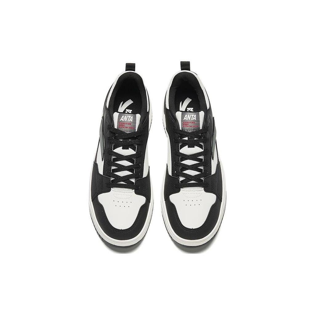 Anta Thermal Cushioning Thermal Cushioning Low top Skateboard Shoes Men's Black White 112348011-3