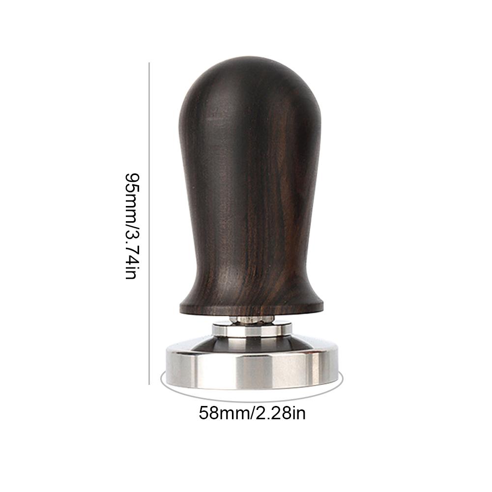 51/53/58 mm Espresso-Kaffeestampfer, gefedert, kalibriert, 13,6 kg Druck, Tamper mit Edelstahlsockel für Barista