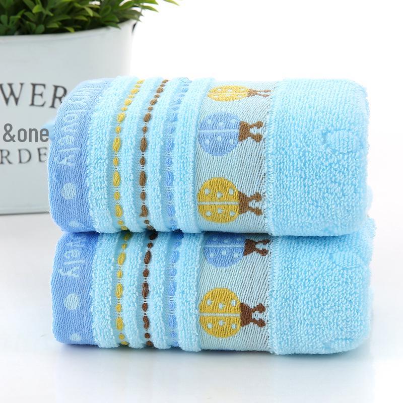 Weiches & Saugfähiges Kinderhandtuch aus Reiner Baumwolle - 25x50cm, Gesticktes Logo, Perfekt für Babys, Kleinkinder & Schulkinder.