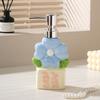 Soap dispenser creative flower lotion press bottle hand sanitizer bottle bathroom shower gel shampoo ceramic bottle bathroom