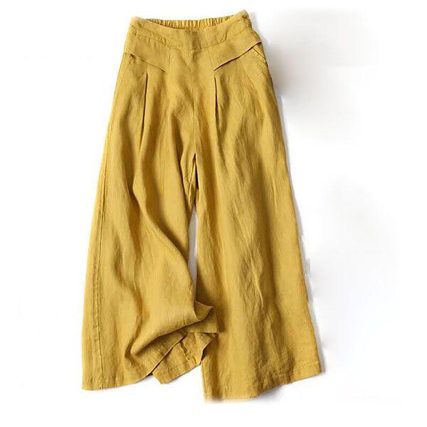 2025 Trendige Übergröße Damen Einfarbig Locker Lässige Lange Hosen - Europa & Amerika Stil