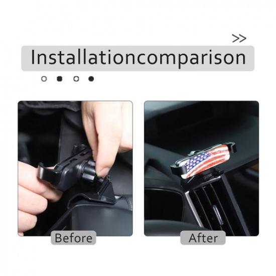 Car Air Vent US Flag Mount Clip Cell Phone Holder for Subaru Forester/XV 18-22