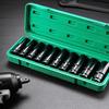 Set di Bussole a Impatto a 6 Punte con Attacco da 1/2 Pollici 10 Pezzi Misure Metriche 8-24m/10-24mm Set di Bussole a Impatto in Acciaio al Carbonio con Scatola di Stoccaggio Rigida