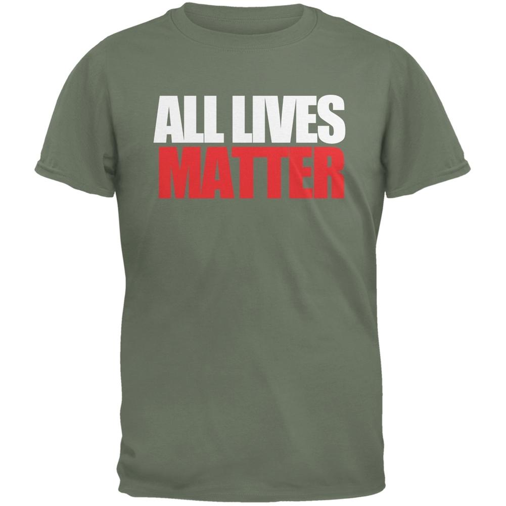 All Lives Matter Military Green Adult T-Shirt S разноцветный