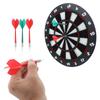 16.5in Safe Dartboard with 6 Dart Set Reusable for Leisure Entertainment Party Bar Games