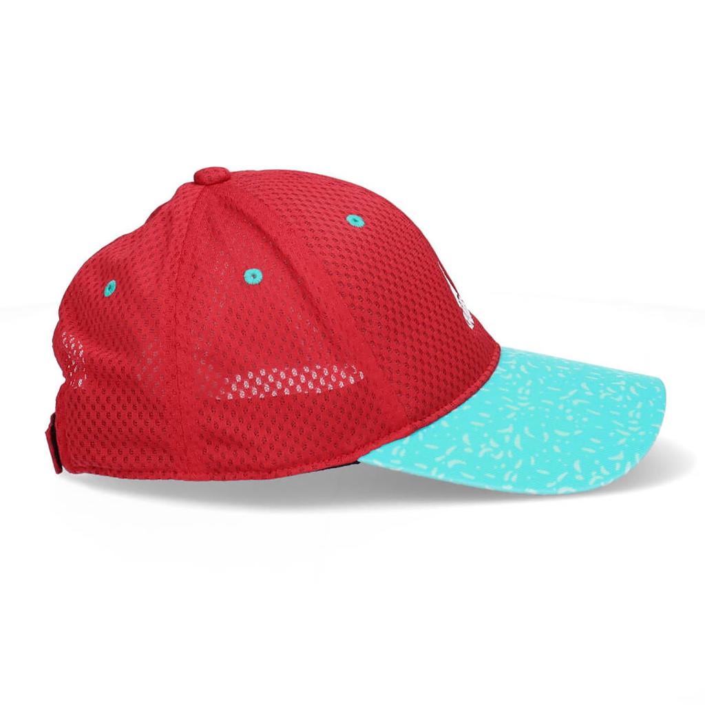 adidas Light Mesh Curved Visor Size Red Kids' Cap, 13,