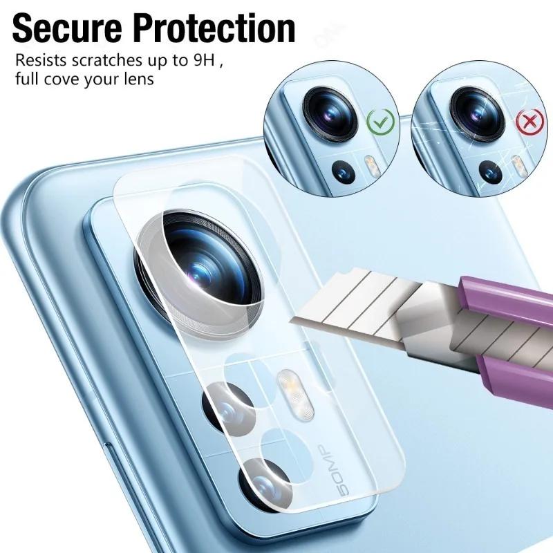 6 In 1 Tempered Glass for Xiaomi 12 Pro 12X Screen Protector Lens Glass for Xiaomi 12 12X 12Pro Protective Tempered Glass Films